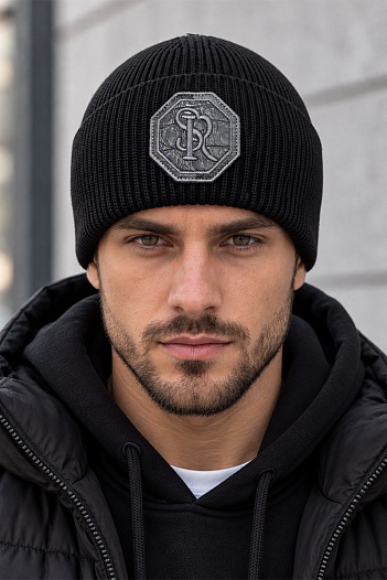 Шапка Stefano Ricci logo-embroidered - Black   