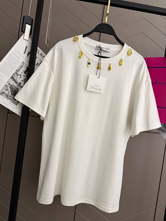 Женская базовая футболка Schiaparelli premium - White