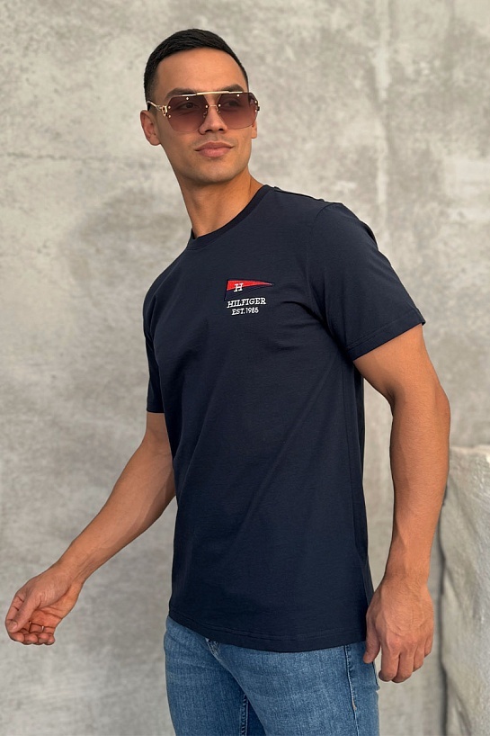 Мужская футболка Tommy Hilfiger flag logo - Navy