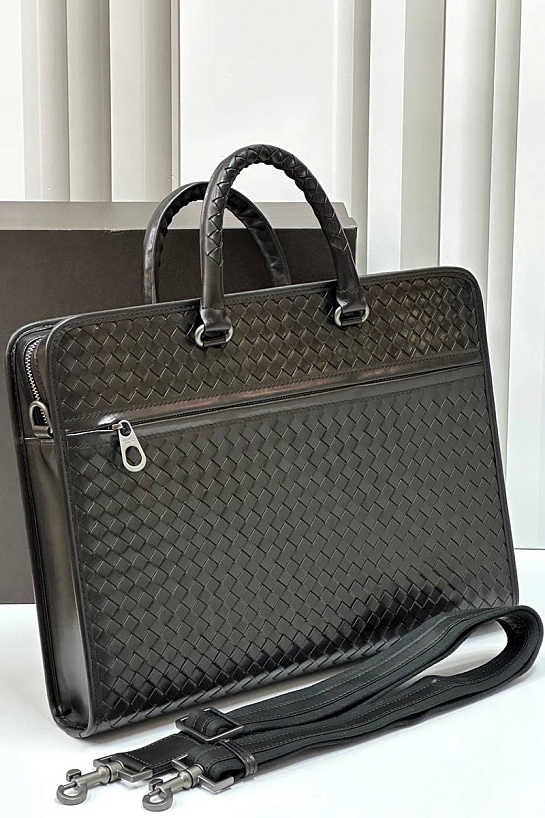 Кожаный портфель Bottega Veneta Premium 40x29x7 см