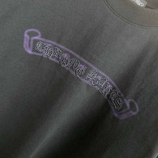 Чёрная оверсайз футболка Chrome Hearts Premium