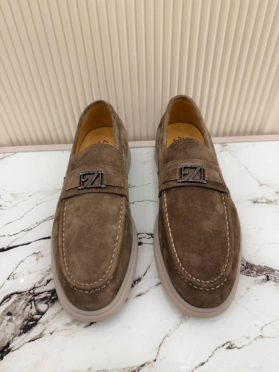 Мужские замшевые лоферы Ermenegildo Zegna