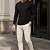 Мужской лонгслив Tommy Hilfiger чёрного цвета