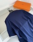 Мужская тёмно-синяя футболка Hermes premium