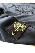 Мужской синий свитшот Stone Island с патчем на плече embossed logo