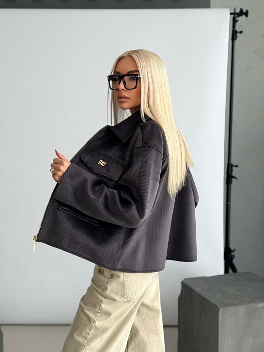 Женская вельветовая куртка MIU MIU premium - Black