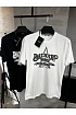 Мужская белая футболка Balmain Star logo-print