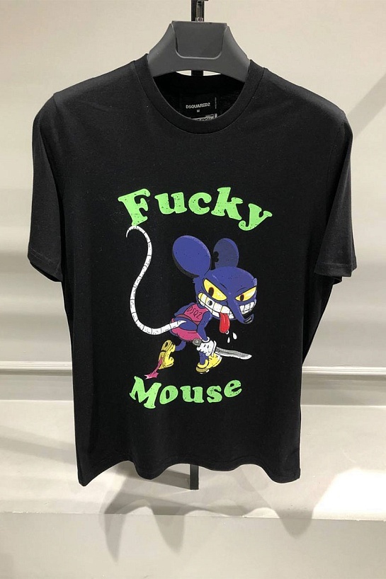 Мужская футболка Dsquared2 Mouse - Black