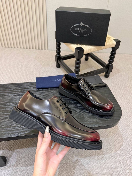 Лакированные ботинки Prada premium - Brown