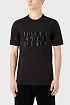 Чёрная футболка Emporio Armani Milano Pima