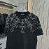 Чёрная оверсайз футболка Chrome Hearts Premium