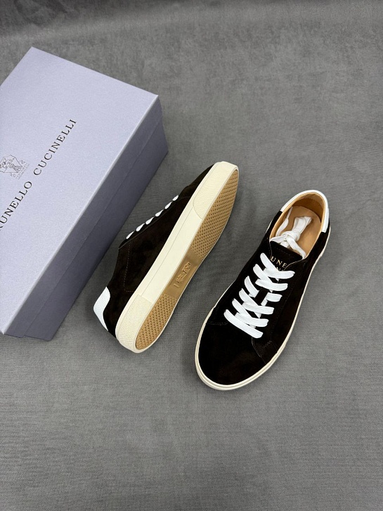 Мужские замшевые кроссовки Brunello Cucinelli