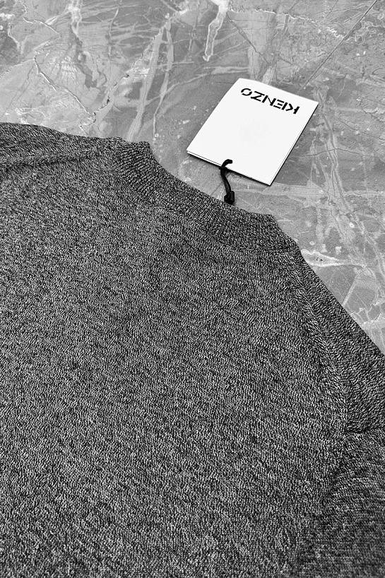 Серый свитер Kenzo Tiger logo-embroidered