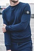 Мужской тёмно-синий свитшот Stone Island compass-patch
