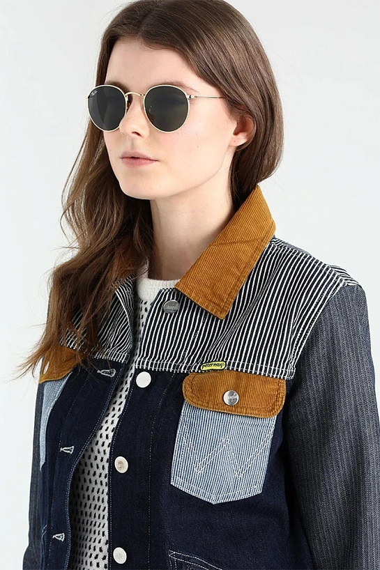 Солнцезащитные очки Ray-Ban Oval Metal - Green