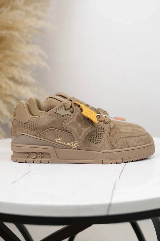 Мужские кроссовки Louis Vuitton Trainer - Beige