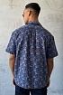 Мужская синяя рубашка Dolce & Gabbana floral-print