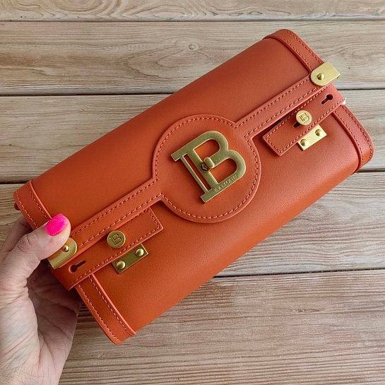 Женская сумка Balmain B-Buzz 25x12 см - Orange