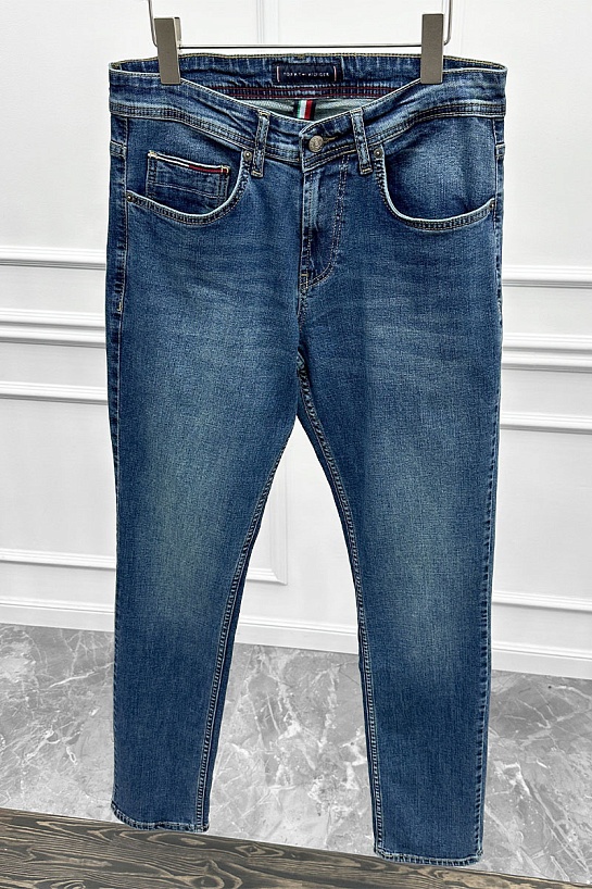 Мужские синие джинсы Tommy Hilfiger low-rise