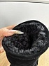 Женские замшевые ботинки с мехом Balenciaga Alaska Fur High Boot Premium - Black