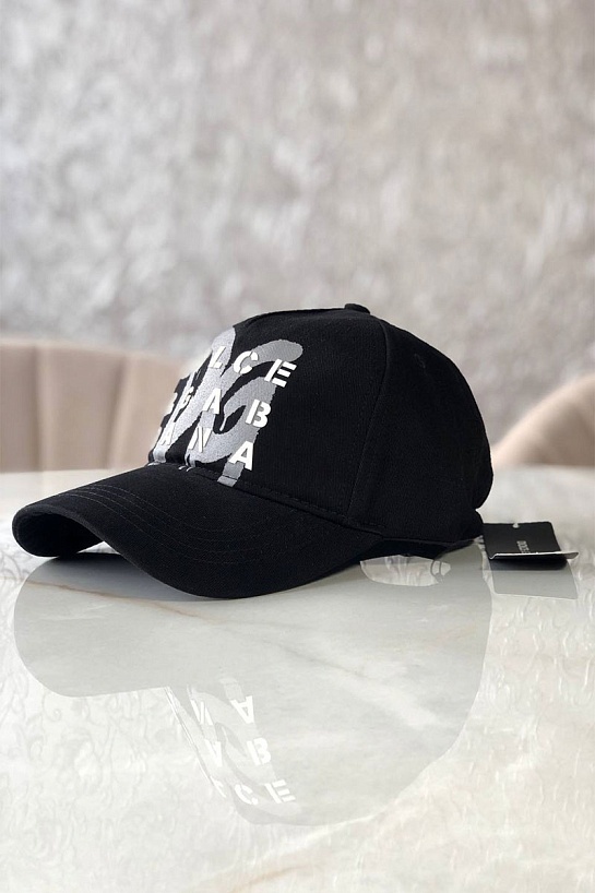 Мужская чёрная бейсболка Dolce&Gabbana