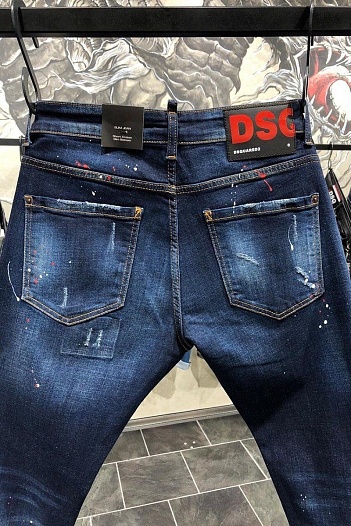 Мужские джинсы Dsquared2 "Paint Splatter"   