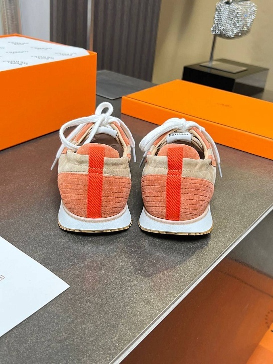 Женские комбинированные кроссовки Hermes Premium