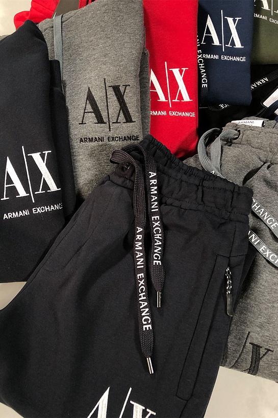 Мужские чёрные штаны Armani Exchange