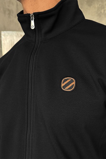 Кофта на молнии Zegna чёрного цвета   