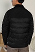 Чёрная пуховая куртка Burberry London England logo-patch