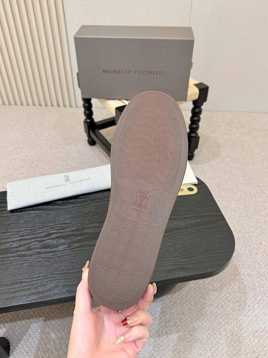 Замшевые кроссовки Brunello Cucinelli low-top - Brown