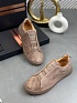 Замшевые кроссовки Zegna Triple Stitch