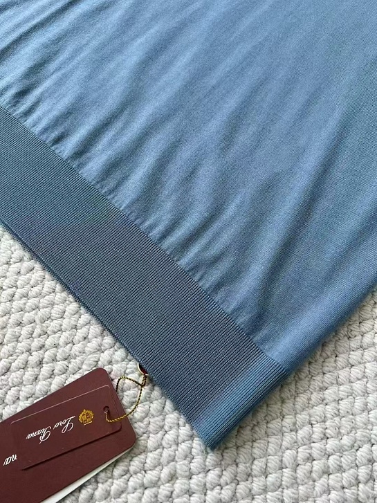 Мужское синее поло Loro Piana premium