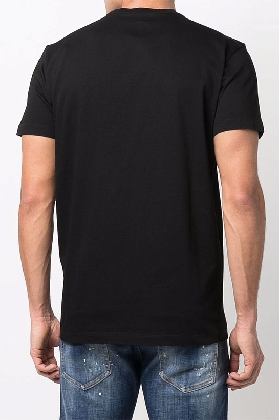 Мужская чёрная футболка Dsquared2 Brothers