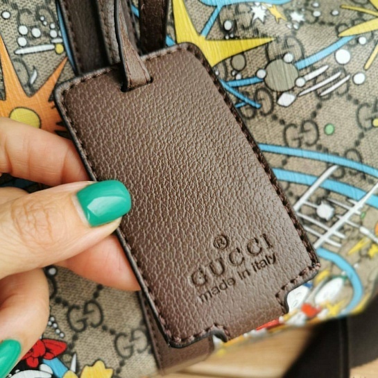 Дорожная кожаная сумка Gucci Disney GG Supreme 45x28 см