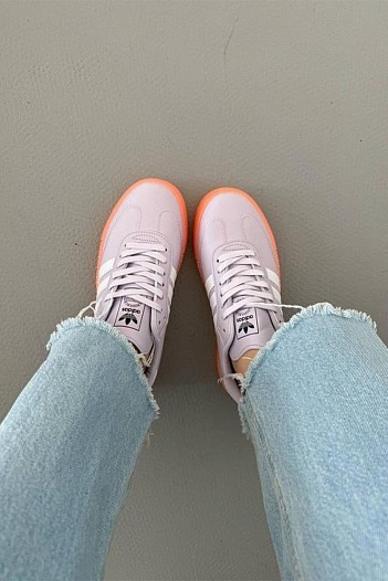 Кроссовки Adidas Samba - Purple / Orange   