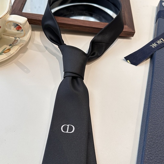 Галстук Dior logo-embroidered premium - Black
