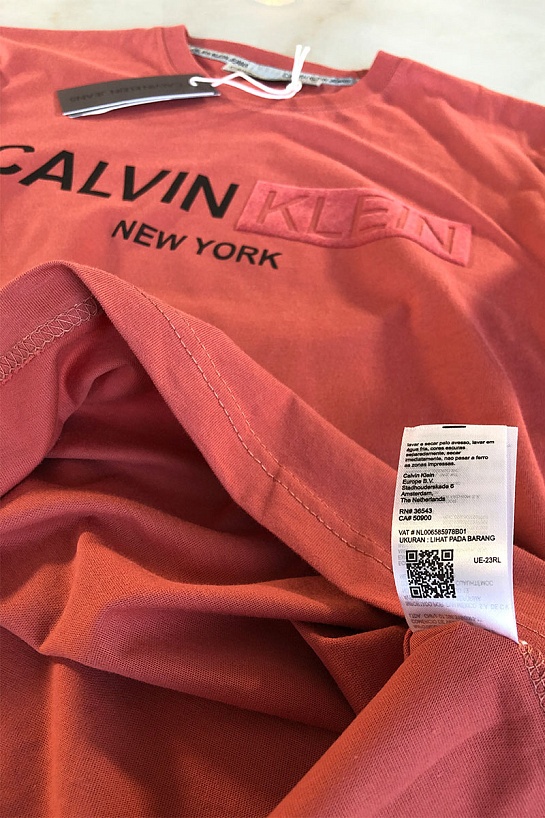 Мужская чёрная футболка Calvin Klein New York
