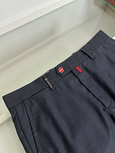 Мужские серые брюки Kiton premium   