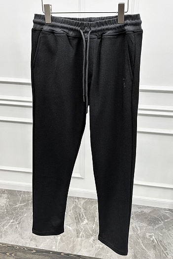 Мужские штаны Trussardi embroidered logo - Black   
