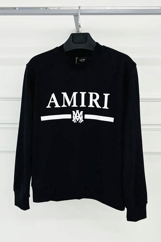 Чёрный свитшот Amiri MA bar crew-sweat
