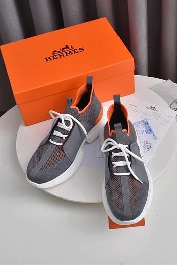 Мужские текстильные кроссовки Hermes Expert - Grey   