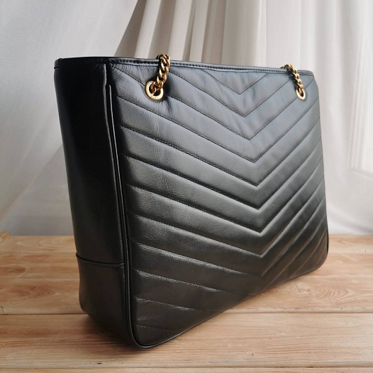 Женская сумка-тоут Yves Saint Laurent 36x29 см - Gold   