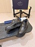 Кожаные ботинки с мехом Prada premium