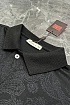 Чёрное поло Etro с узором пейсли