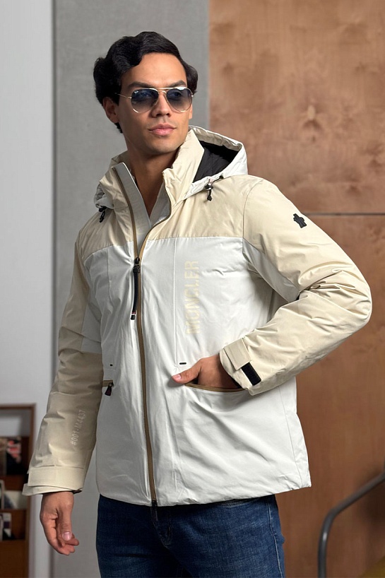 Пуховик Moncler Grenoble Fussen Ski - White / Beige