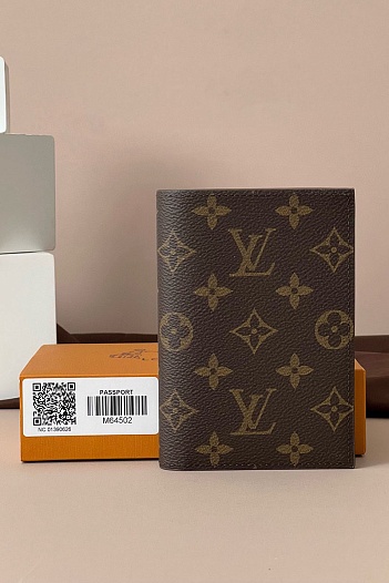 Кожаная обложка для паспорта Louis Vuitton Premium 14x9.5x1.5 см   