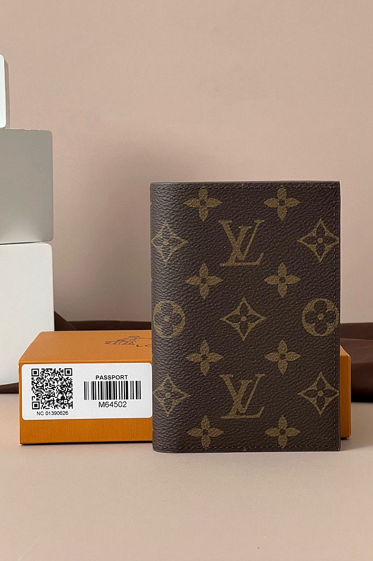 Кожаная обложка для паспорта Louis Vuitton Premium 14x9.5x1.5 см
