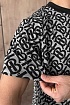 Мужская оверсайз футболка Burberry monogram-pattern - Grey