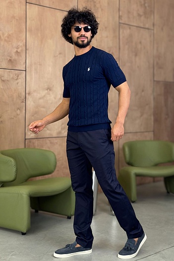 Мужская тёмно-синяя футболка Роlо Ralрh Lаurеn   